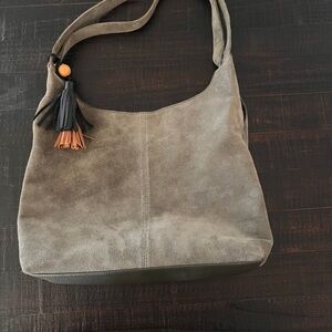 The Sak Huntley Hobo Suede Moss Color Hobo Bag